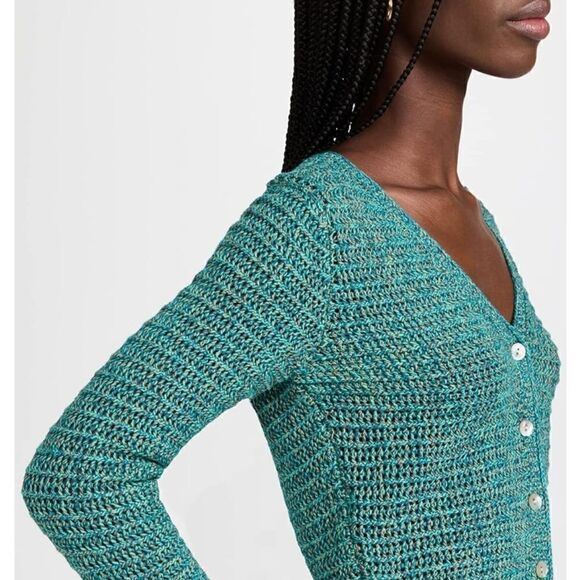 Vince Womens Marled Cardigan Med NWT $395 - Picture 8 of 11